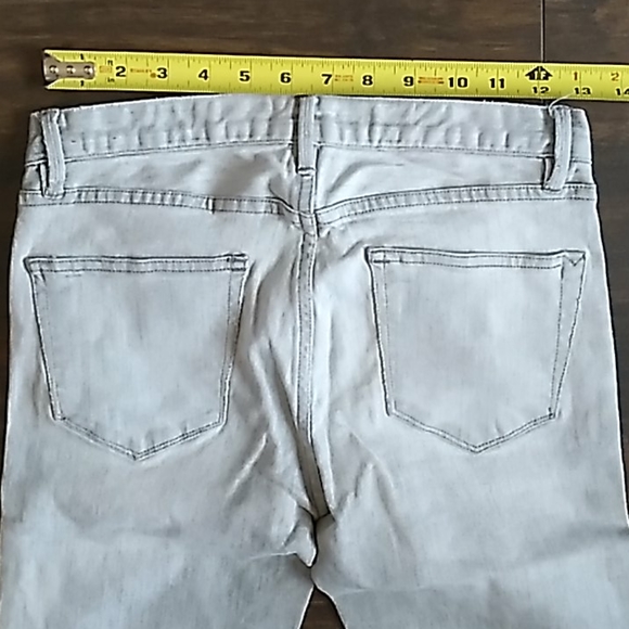 MADEWELL skinny skinny jeans lt. gray denim 26x32 - Picture 6 of 8